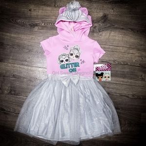 LOL Surprise Kitty Queen Pink Tutu Dress Size 4/5